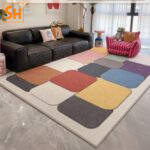 Thảm phòng khách đa sắc phong cách hiện đại LN6510