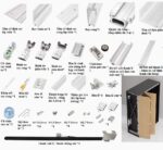 Phụ kiện cửa trượt xếp giấu cánh 3 cánh BTS-YG304 – ảnh 2