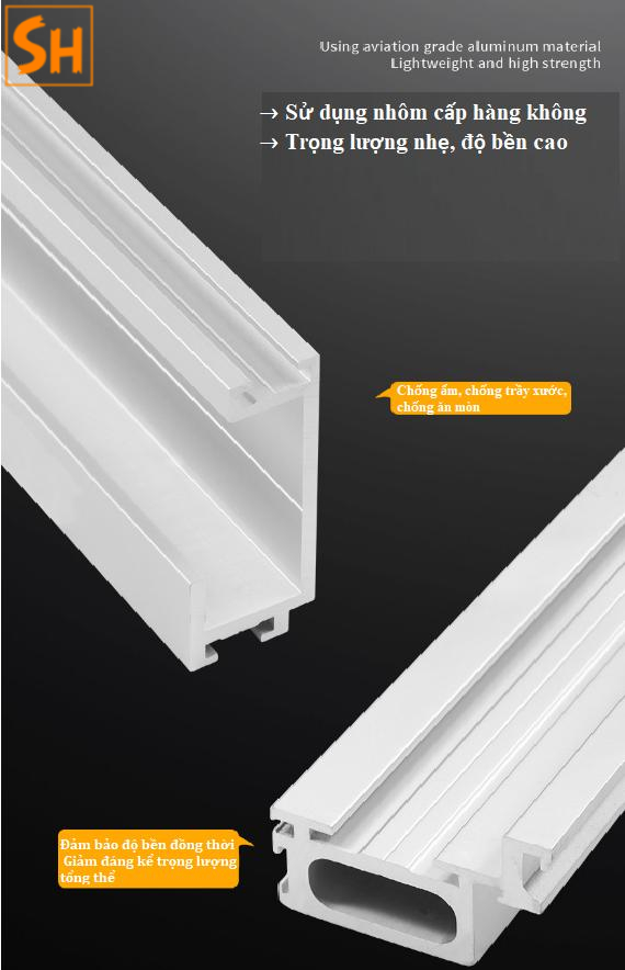 Phụ kiện cửa trượt xếp giấu cánh 3 cánh BTS-YG304 7