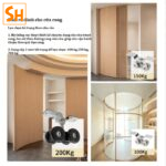 Phụ kiện ray trượt cửa lùa cong uốn lượn YG280 – ảnh 2