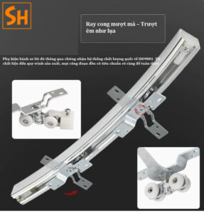 Phụ kiện ray trượt cửa lùa cong uốn lượn độc đáo YG280 4