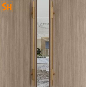 Tay nắm cửa chính thép không gỉ tối giản GD1509 8