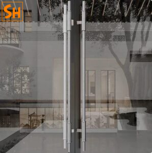 Tay nắm cửa chính thép không gỉ tối giản GD1509 10