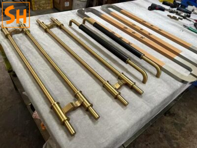 Tay nắm cửa chính thép không gỉ tối giản GD1509 4