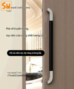 Tay nắm cửa gỗ khắc tên theo yêu cầu quán cà phê trà sữa GD0909 1