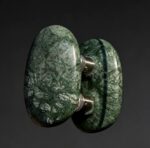 Tay nắm cửa kính bán nguyệt oval bằng đá cẩm thạch GD668 – ảnh 6
