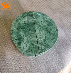 Tay nắm cửa kính bán nguyệt oval bằng đá cẩm thạch GD668 8