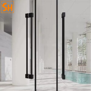 Tay nắm cửa kính thép không gỉ tối giản GD2626 10