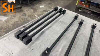 Tay nắm cửa kính thép không gỉ tối giản GD2626 12