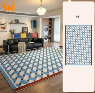 Thảm trải sàn họa tiết hình học LN9542 14