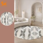 Thảm tròn trang trí sảnh chờ hiện đại TY0217