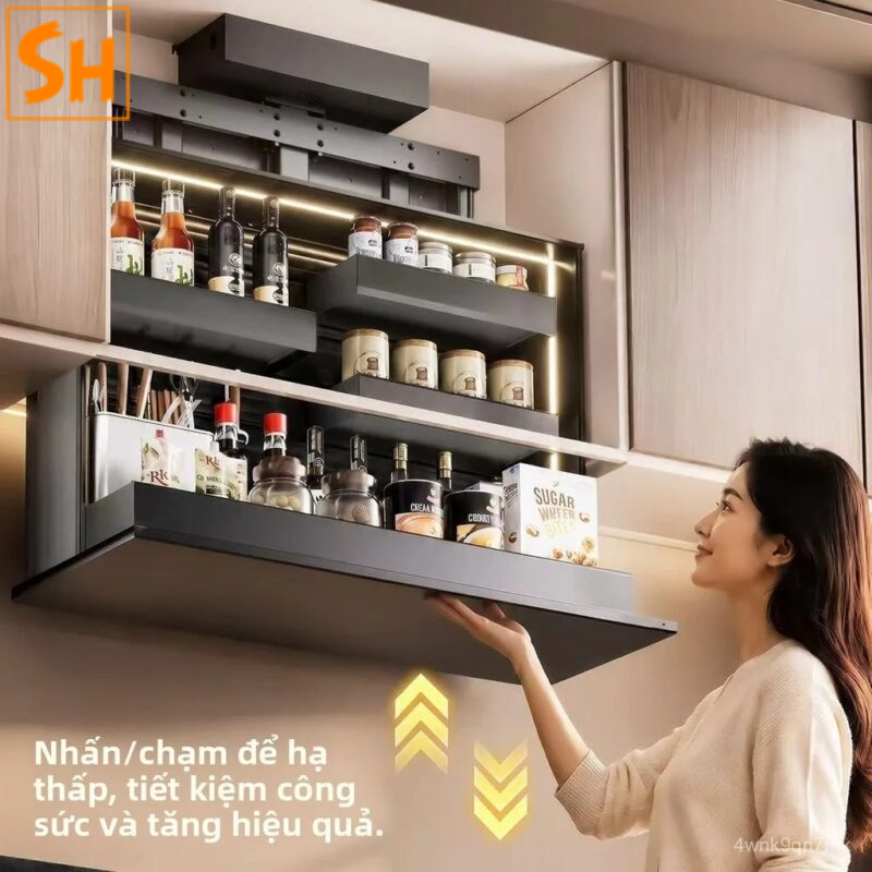 tủ bếp cảm ứng lắp đặt công tắc chạm đúng vị trí kỹ thuật 2027